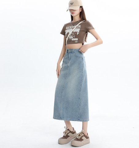 Soho Denim Maxi Skirt