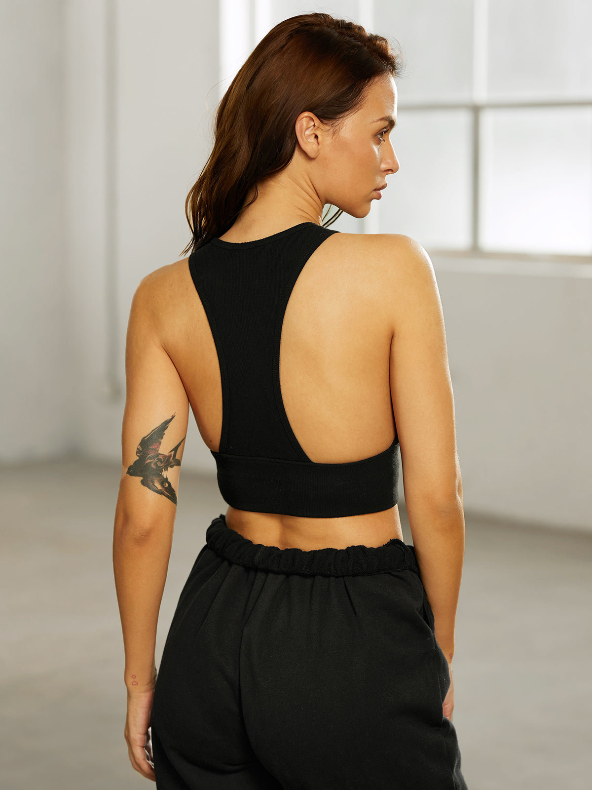 Cropped Halter Backless Tank Top