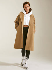 Oversized Lapel Wool Overcoat