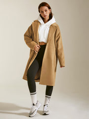 Oversized Lapel Wool Overcoat