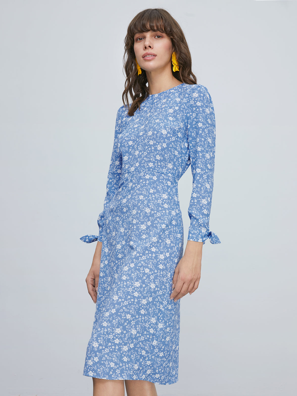 Azure Daisy Fields Dress