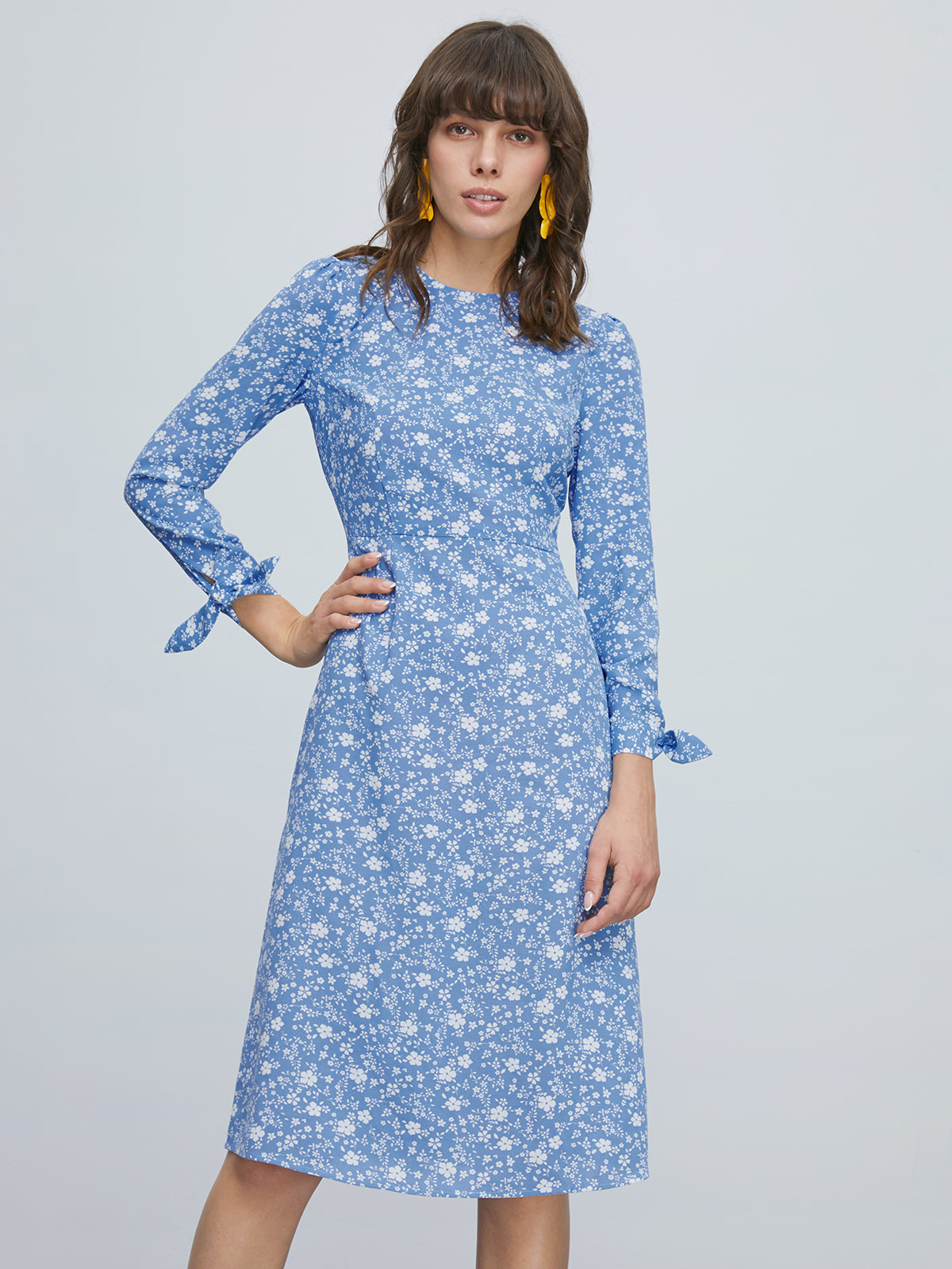 Azure Daisy Fields Dress