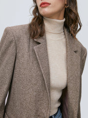 Wool Elbow Patch Blazer