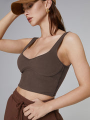 Contour Low Neckline Crop Tank