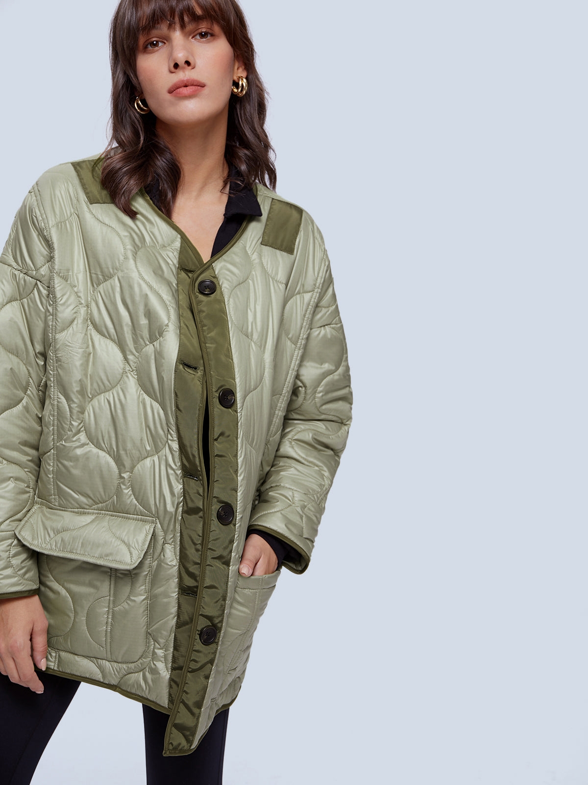 Oversized Quilted Puffer Jacket