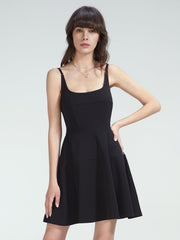 Scoop Neck Sleeveless Classic A Line Dress