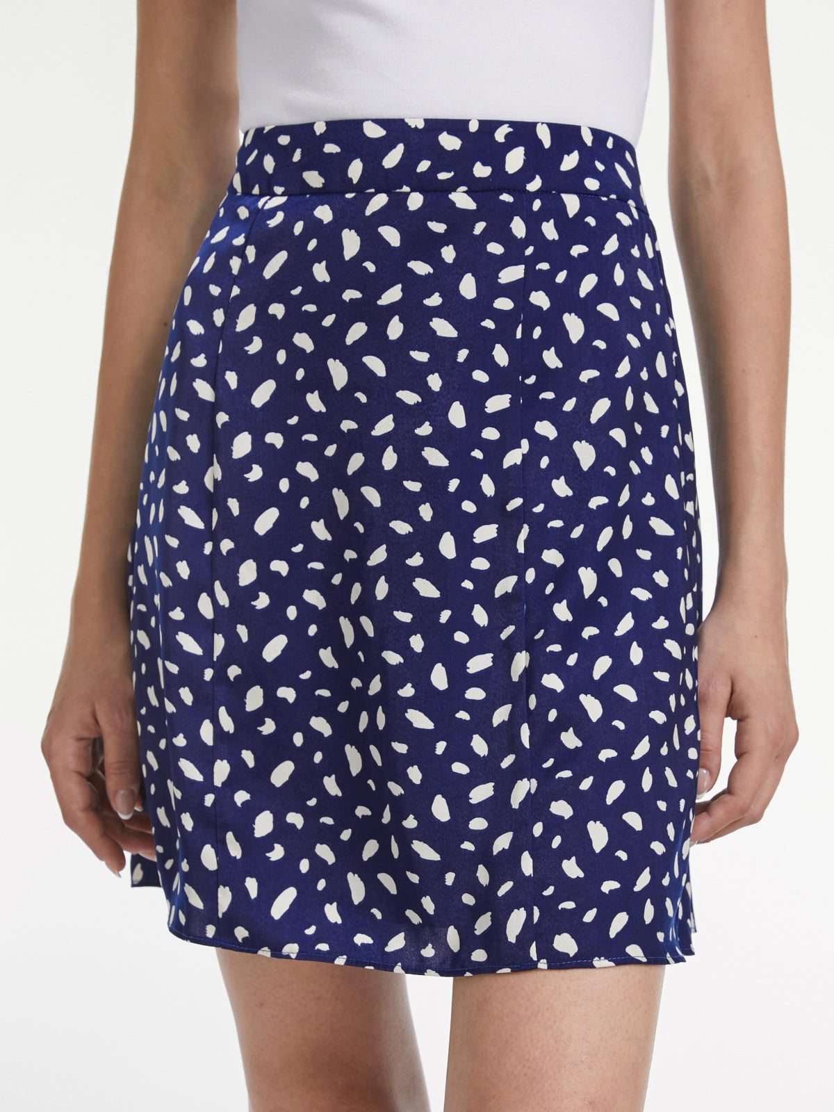 Petals Print High Waisted Mini Skirt