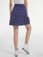 Petals Print High Waisted Mini Skirt