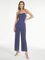 Light Petal Sweetheart Tank Wide Leg Jumpsuit