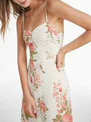 Sweetheart Floral Garden Strap Maxi Dress