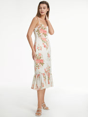 Sweetheart Floral Garden Strap Maxi Dress