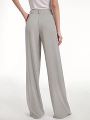 High Waisted Wide Leg Regular Fit Trousers