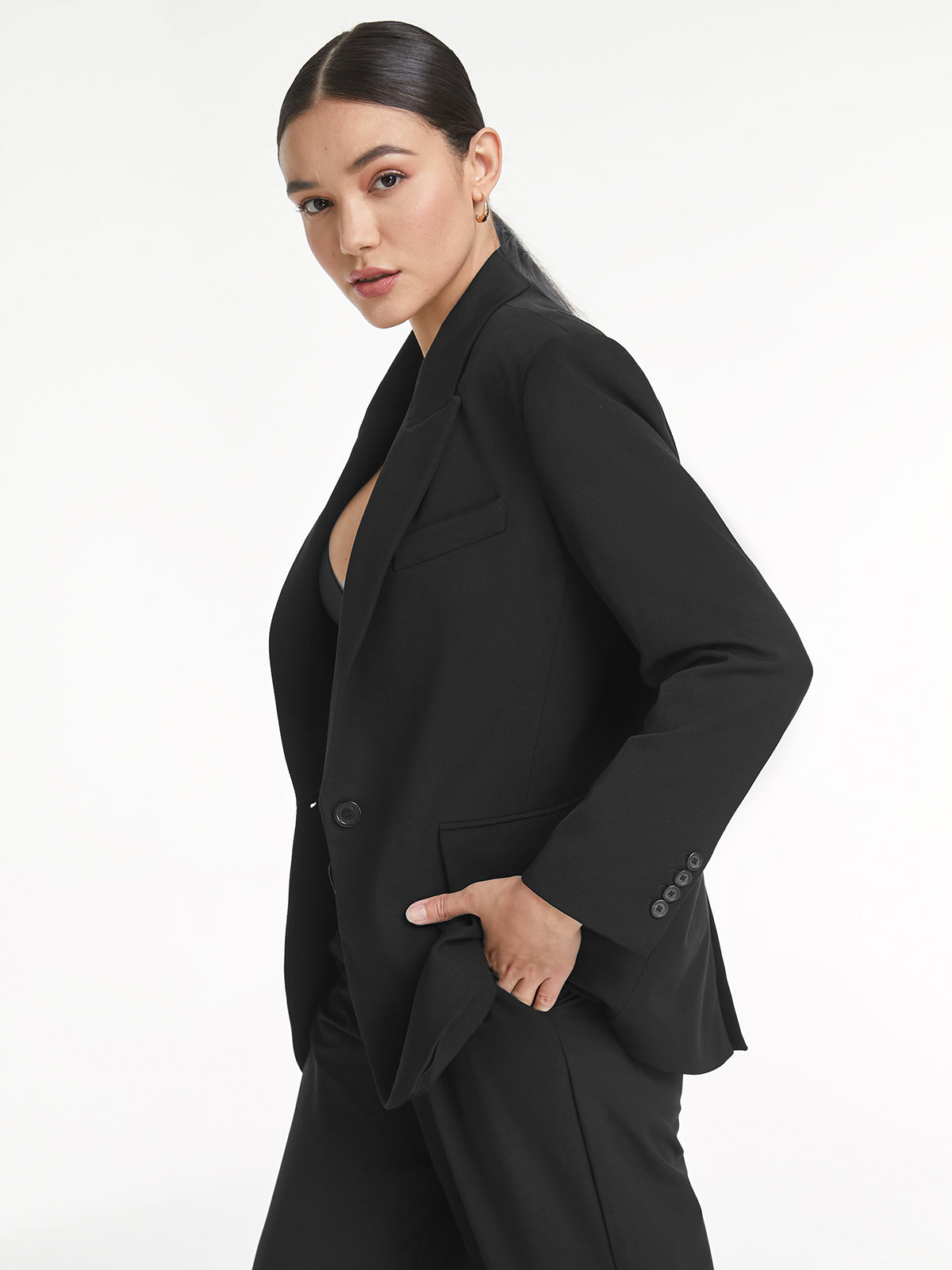 Single Button Casual Blazer