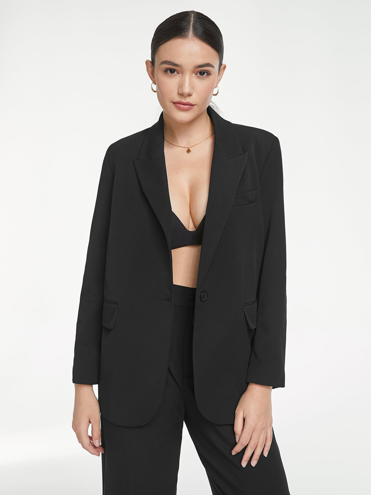 Single Button Casual Blazer