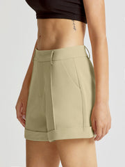 Low Rise Casual Trouser Shorts