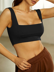 Square Neck Wide Strap Mini Tank Top