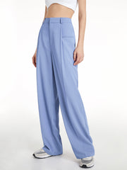 High Waisted Wide Leg Regular Fit Trousers