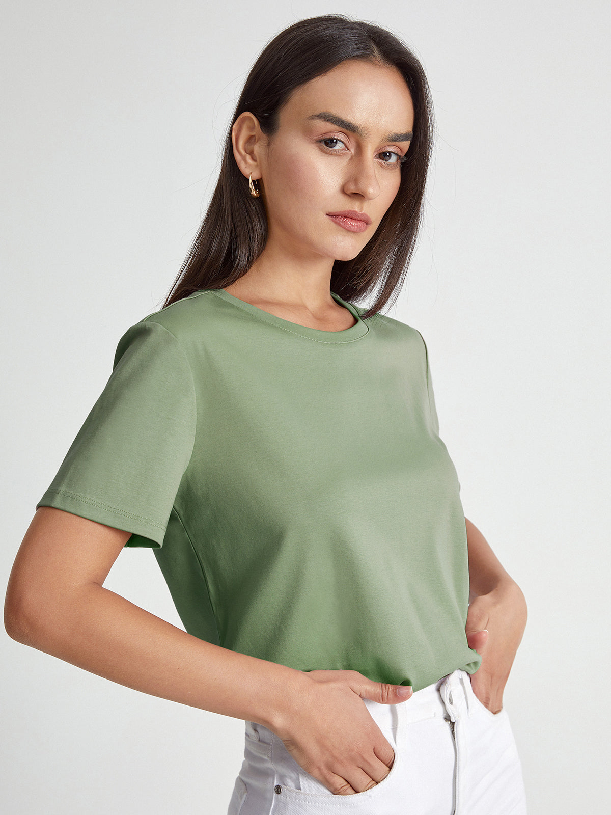 Everyday Solid Colored Cotton T-Shirt