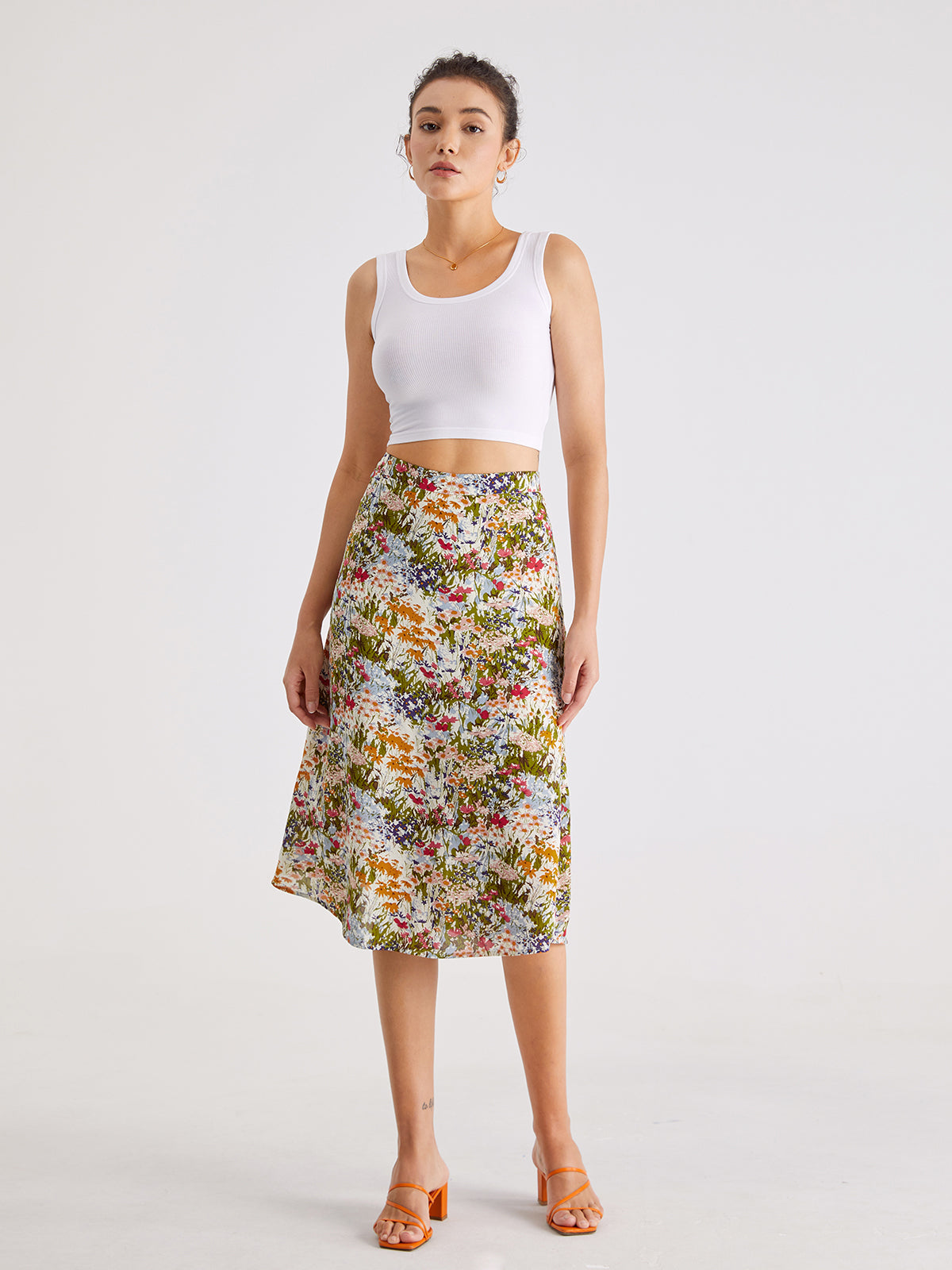 Bloom High Waisted Long Skirt