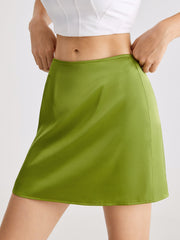 Be-Leaf In Me Satin Skirt