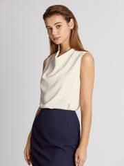 Cowl Neck Sleeveless Top