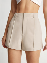 High Waisted Mini Trouser Shorts