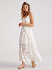 Eyelet Embroidery Cami Maxi Dress