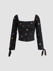 Fruity Punch Square Neck Top