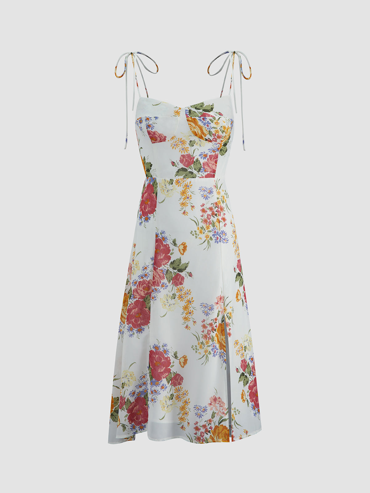 Bouquet Bloom Floral Strap Dress