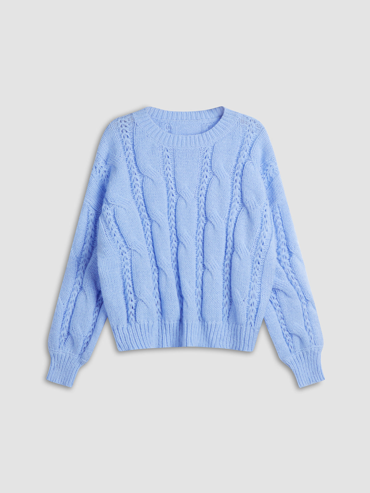 Sea Bubbles Cable Knit Sweater