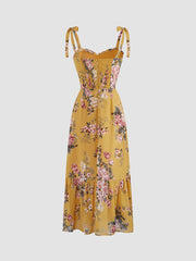 Retro Floralia Strap Dress