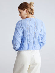 Sea Bubbles Cable Knit Sweater