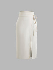 Isla Ivory Midi Skirt