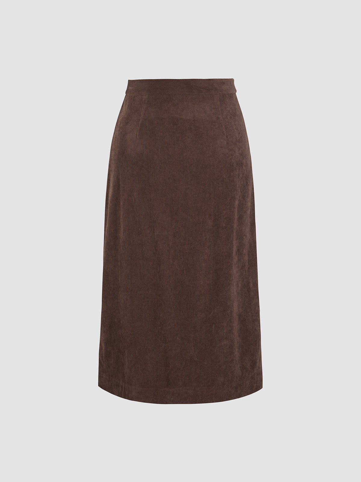 Solid Corduroy Skirt