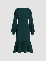 Emerald Green Diary Long Dress