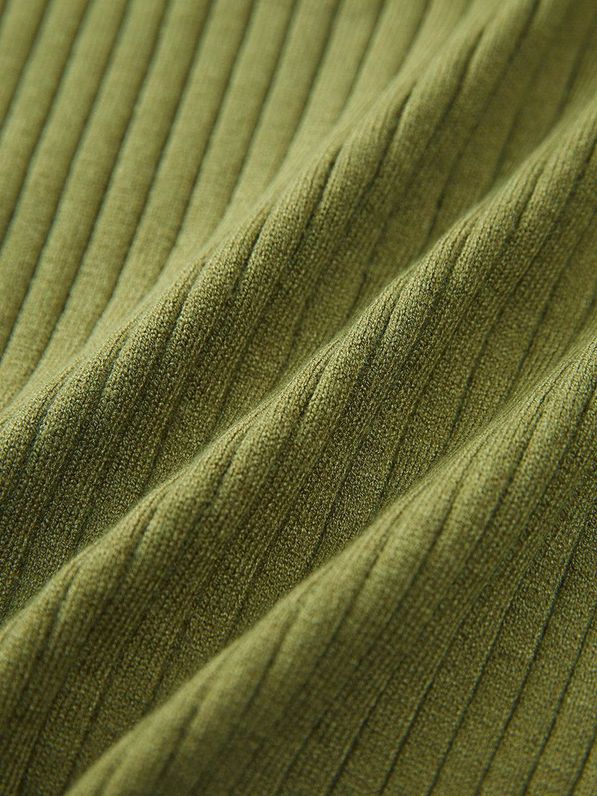 Matcha Cake Ribbed Blouse