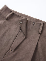 Dark Brown Wide Leg Pants