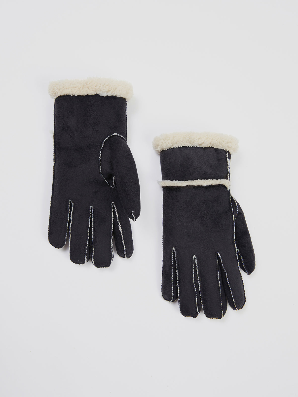 Shearling Leather Gloves