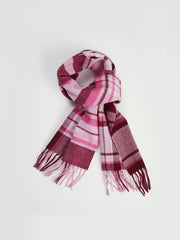 Vintage Check Print Scarf