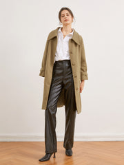 Leisurely Wool Trench Coat