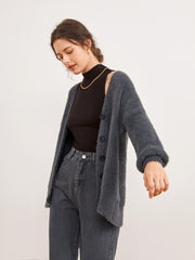 Weekend Dreamers Fuzzy Cardigan