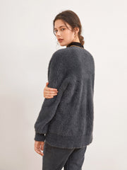 Weekend Dreamers Fuzzy Cardigan