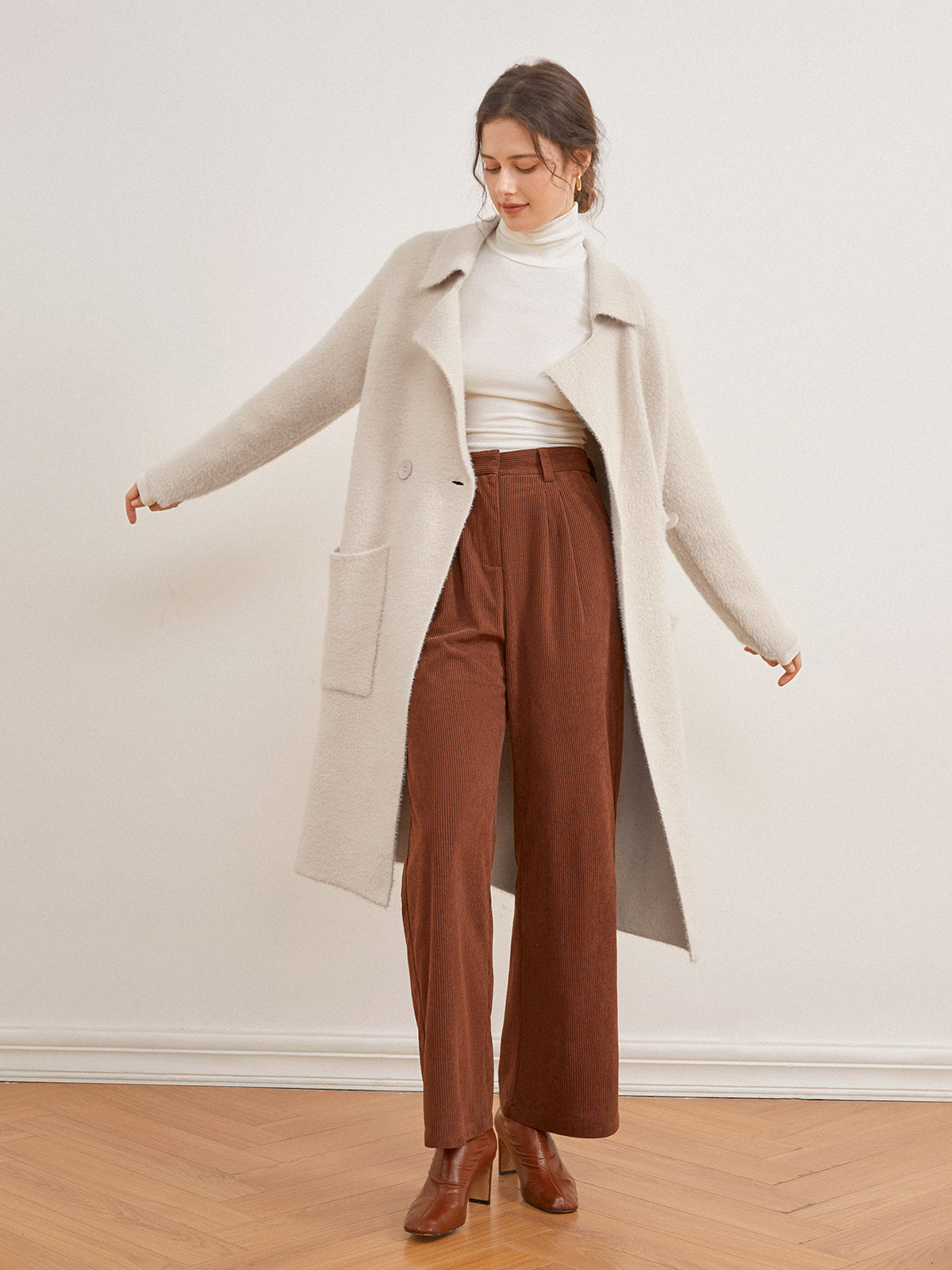 Weekend Dreamers Wool Long Coat