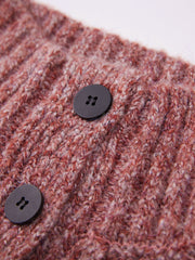 Rib Mockneck Button Sweater