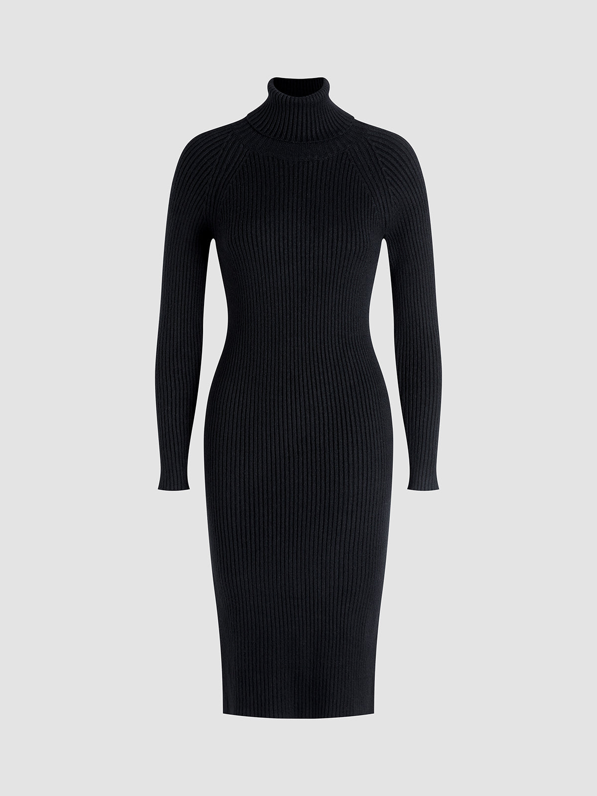 Mockneck Sweater Midi Dress