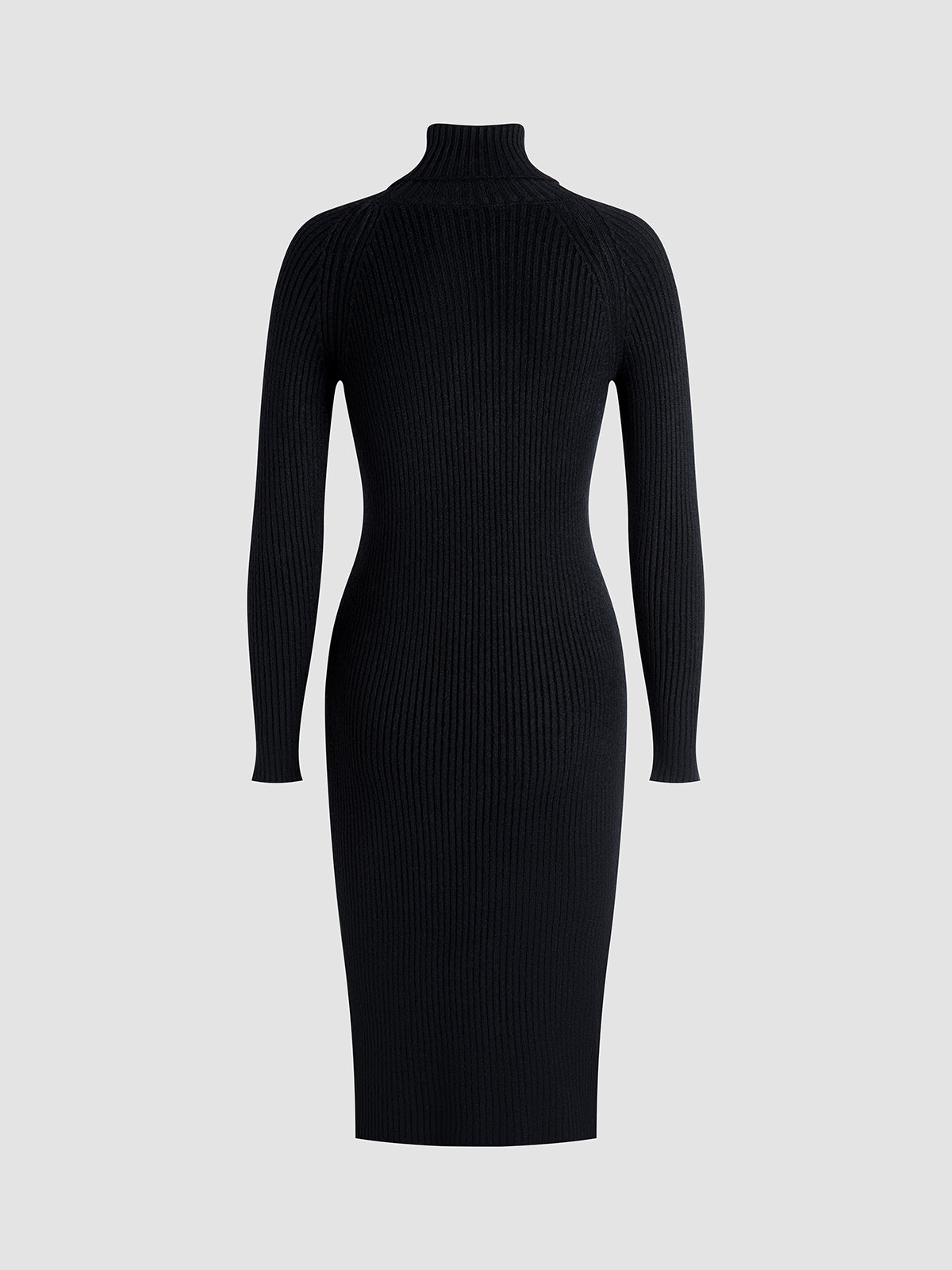 Mockneck Sweater Midi Dress