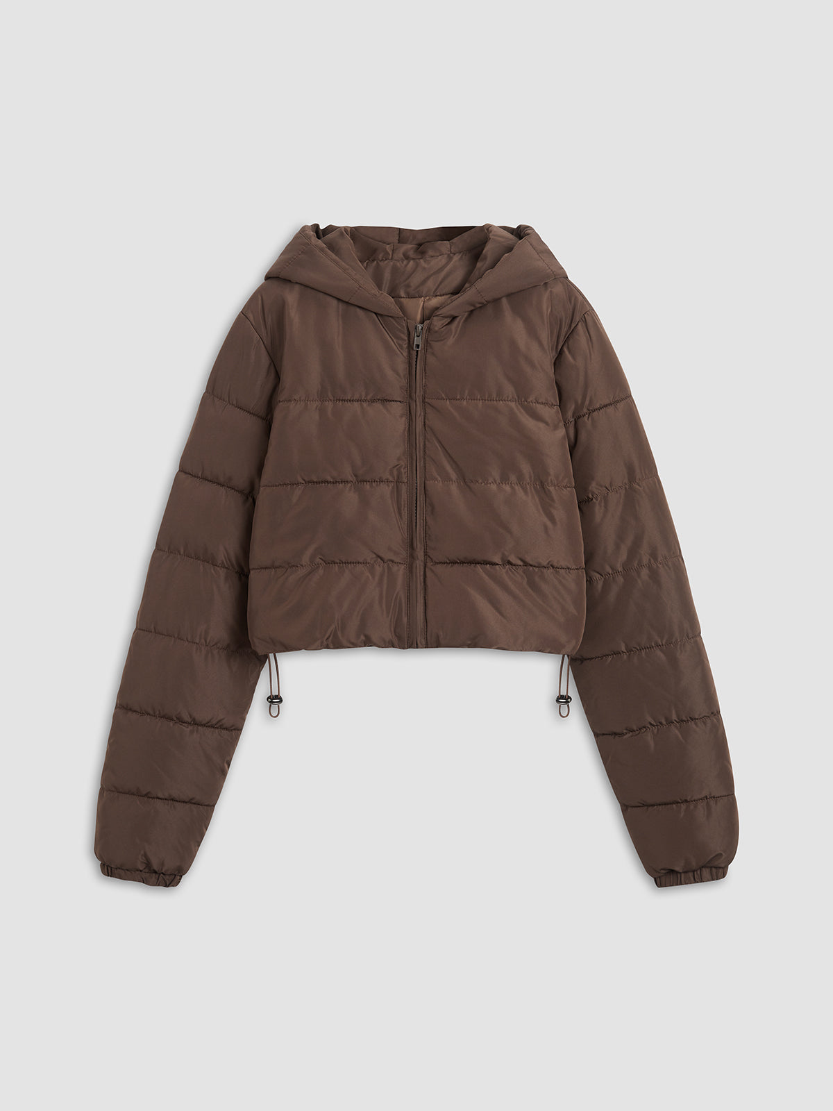 Brownie Collared Puffer Hoodie Jacket