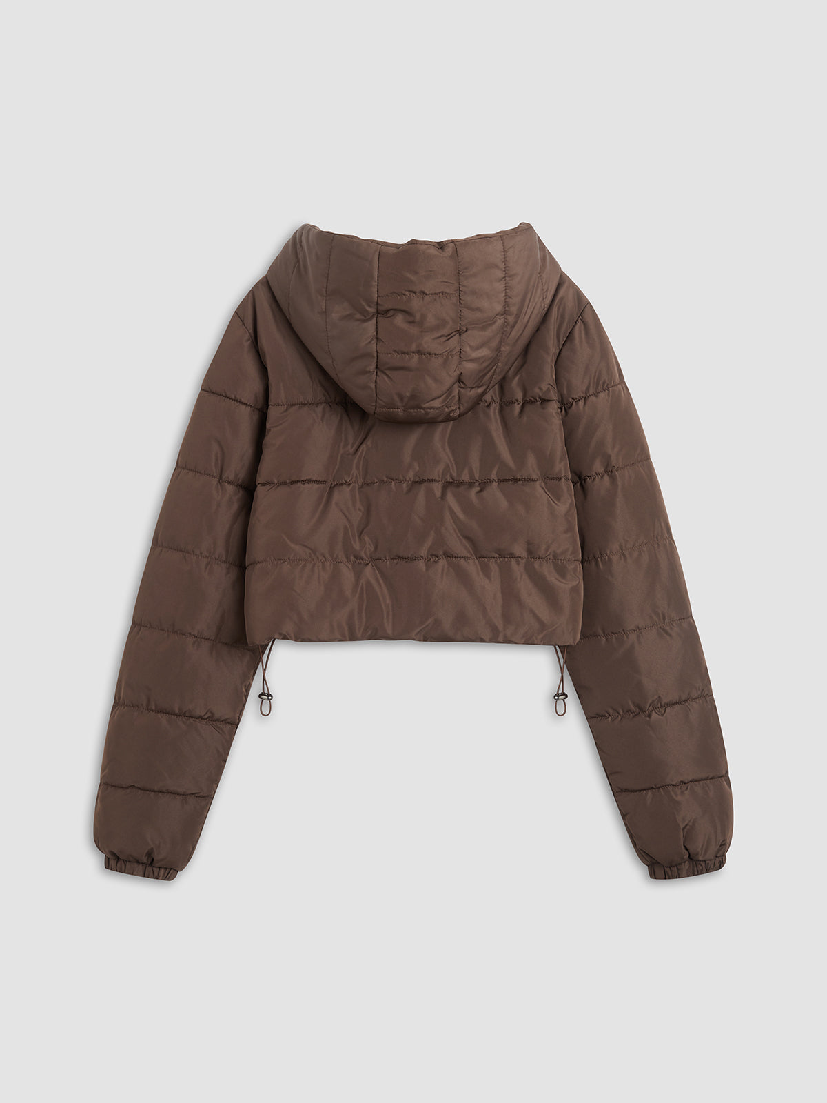 Brownie Collared Puffer Hoodie Jacket