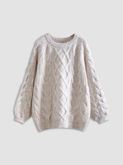 Oversized Cable Knit Sweater