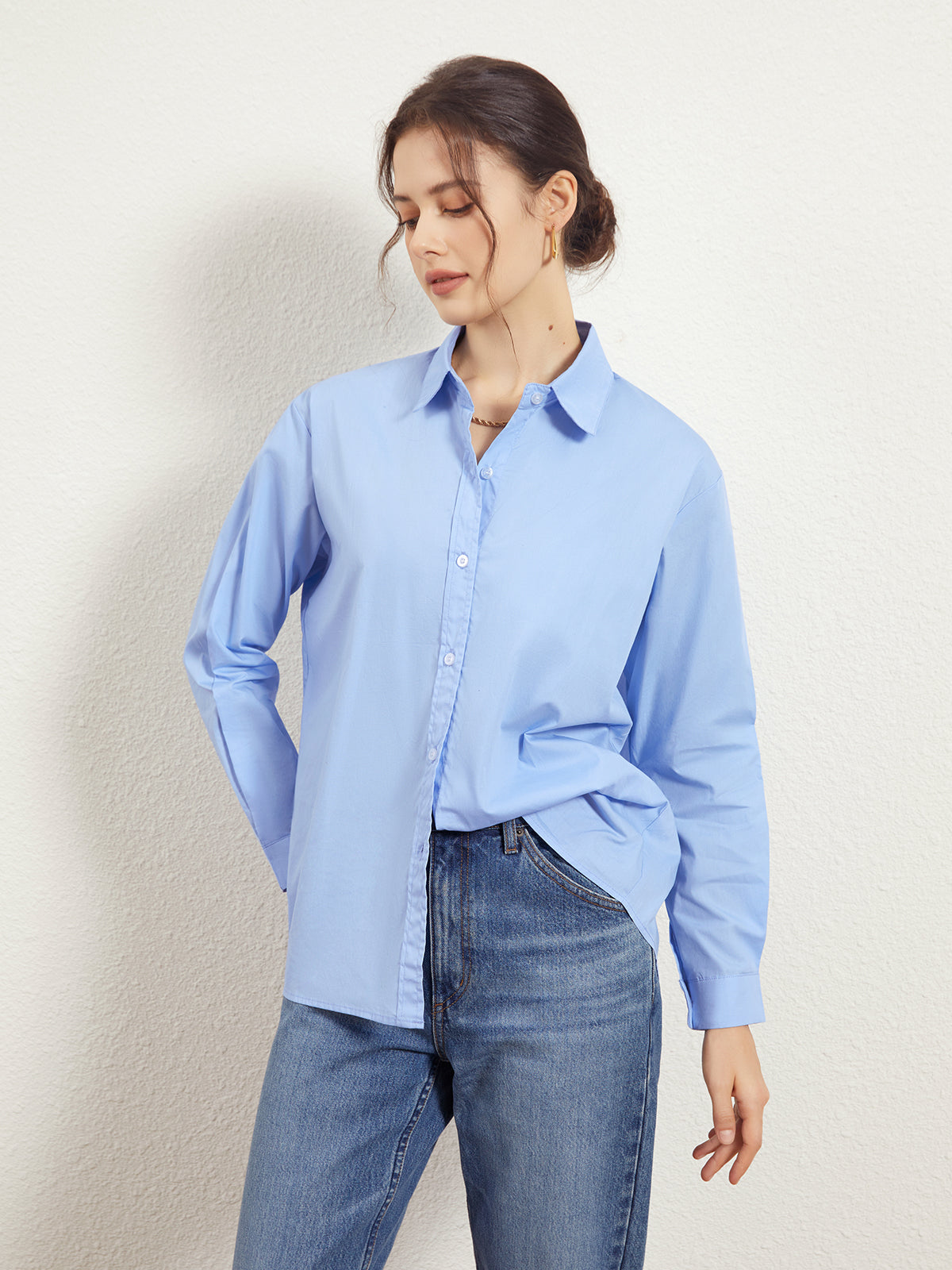 Effortless Miinds Sharp Collar Shirt